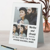 Plaque De Table Dîner de répétition mariage personnalisé 3 Collage (En SItu (Tableau))