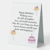 Plaque De Table Diplôme - Conception universelle pour tous les âge (Recto)