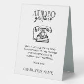 Plaque De Table Diplôme de livre d'or audio (Recto)