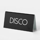 Plaque De Table DISCO Dancing (Recto)