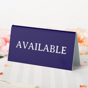 Plaque De Table DISPONIBLE Présentoir de table en plastique 6" X