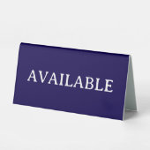 Plaque De Table DISPONIBLE | Présentoir de table en plastique 6" X (Recto)
