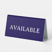 Plaque De Table DISPONIBLE | Présentoir de table en plastique 6" X (Verso)