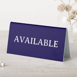 Plaque De Table DISPONIBLE Présentoir de table en plastique 6" X