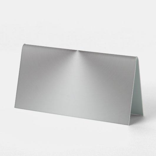 Plaque De Table do-it-yourself moderne apparence de métal brossé (Verso)