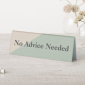 Plaque De Table Do Not Disturb No Advice Needed Productivity (En SItu (Tableau))