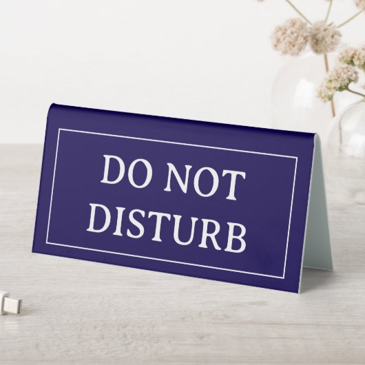 Plaque De Table DO NOT DISTURB | Plastic 6" X 3" Table Tent Sign (En SItu (Tableau))