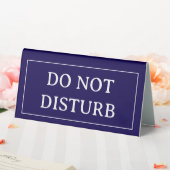 Plaque De Table DO NOT DISTURB | Plastic 6" X 3" Table Tent Sign (In SItu (Mariage))