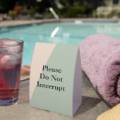 Plaque De Table Do Not Disturb Quiet Space Available Productivity (InVersositu (sur table))