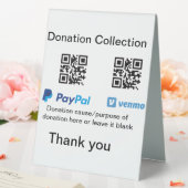 Plaque De Table Donation Collection conseil pot ajouter votre q r (In SItu (Mariage))