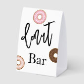 Plaque De Table Donut bar wedding  (Verso)