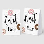 Plaque De Table Donut bar wedding  (Recto/verso)