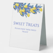 Plaque De Table Douceurs mariages - Lémons-Méditerranée- (Recto)