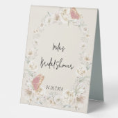 Plaque De Table douche botanique à fleurs rose (Recto)