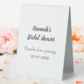 Plaque De Table douche de mariée ajouter nom date année merci d'êt (In SItu (Mariage))