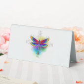 Plaque De Table Dragonfly en arc-en-ciel (In SItu (Mariage))