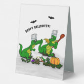 Plaque De Table Dragons - Joyeux Halloween ! Aujourd'hui je vais c (Verso)