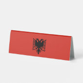 Plaque De Table Drapeau albanais (Verso)
