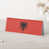 Plaque De Table Drapeau albanais (En SItu (Tableau))