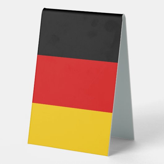 Plaque De Table Drapeau allemand (Verso)