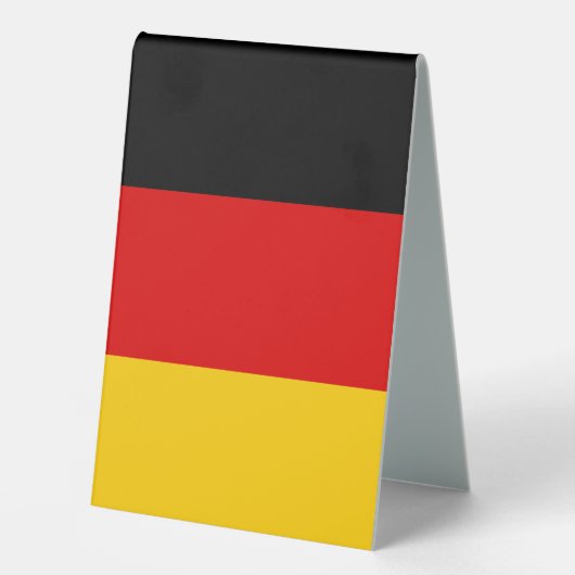Plaque De Table Drapeau allemand (Recto)