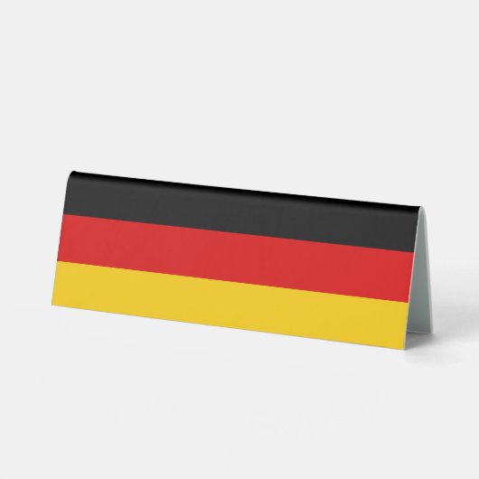 Plaque De Table Drapeau allemand (Recto)