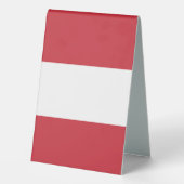 Plaque De Table Drapeau autrichien (Verso)