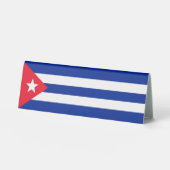 Plaque De Table Drapeau Cuba (Recto)