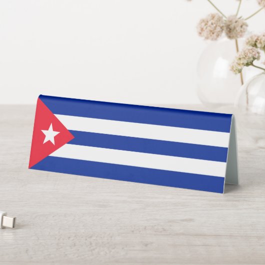Plaque De Table Drapeau Cuba (En SItu (Tableau))