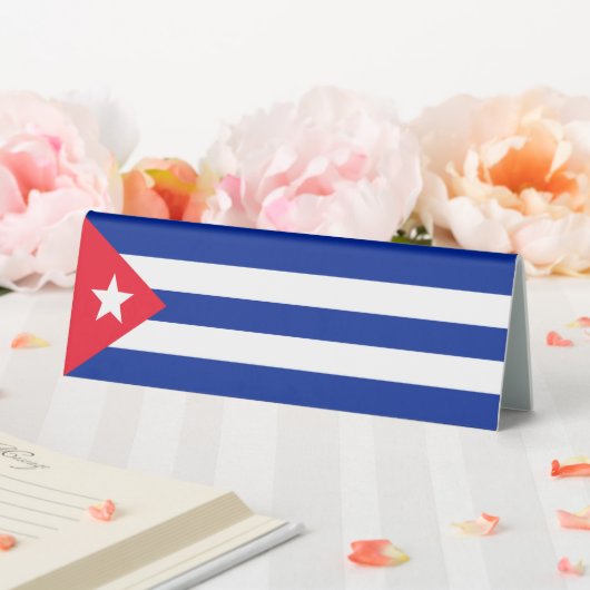 Plaque De Table Drapeau Cuba (In SItu (Mariage))