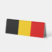 Plaque De Table Drapeau de Belgique (Verso)