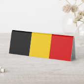 Plaque De Table Drapeau de Belgique (En SItu (Tableau))