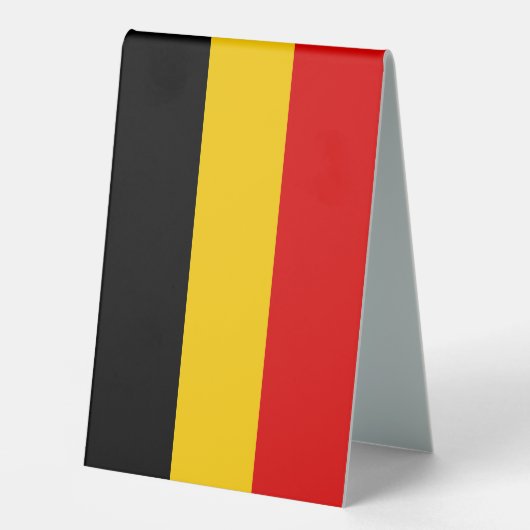 Plaque De Table Drapeau de Belgique (Recto)