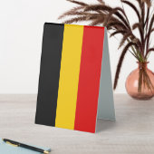 Plaque De Table Drapeau de Belgique (En SItu (Tableau))