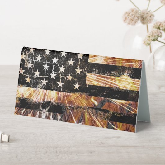 Plaque De Table Drapeau de construction industrielle (En SItu (Tableau))