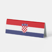 Plaque De Table Drapeau de Croatie (Verso)