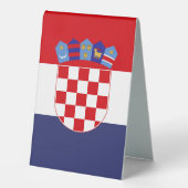 Plaque De Table Drapeau de Croatie (Recto)
