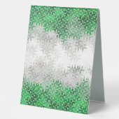 Plaque De Table Drapeau de fierté grisromantique abstrait ondulé t (Recto)