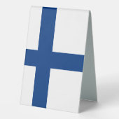Plaque De Table Drapeau de Finlande (Verso)