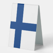 Plaque De Table Drapeau de Finlande (Recto)