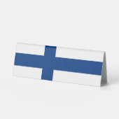 Plaque De Table Drapeau de Finlande (Recto)