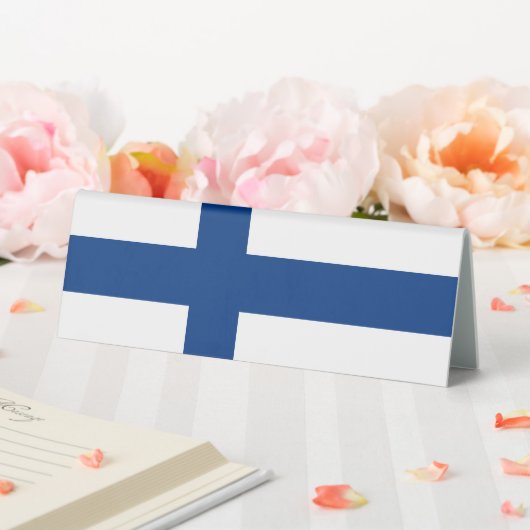 Plaque De Table Drapeau de Finlande (In SItu (Mariage))