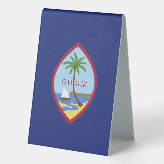 Plaque De Table Drapeau de Guam (Verso)
