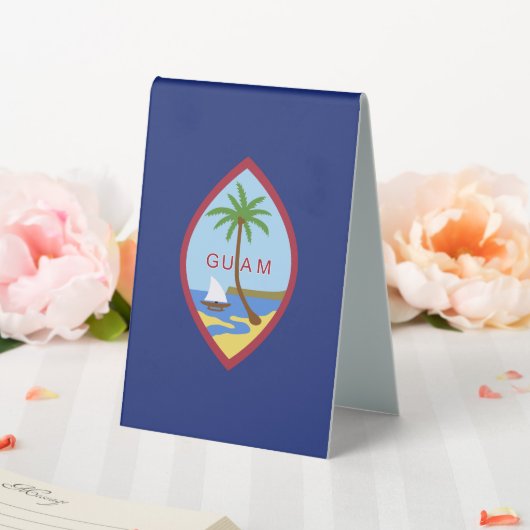 Plaque De Table Drapeau de Guam (In SItu (Mariage))