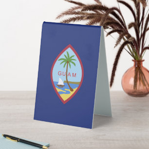 Plaque De Table Drapeau de Guam
