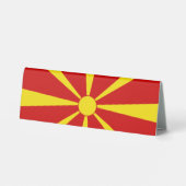 Plaque De Table Drapeau de la Macédoine du Nord (Verso)