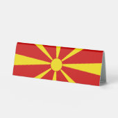 Plaque De Table Drapeau de la Macédoine du Nord (Recto)
