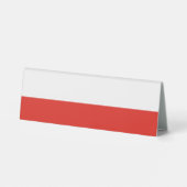 Plaque De Table Drapeau de la Pologne (Verso)