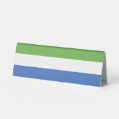 Plaque De Table drapeau de la Sierra Leone (Recto)