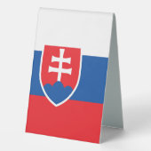 Plaque De Table Drapeau de la Slovaquie (Verso)